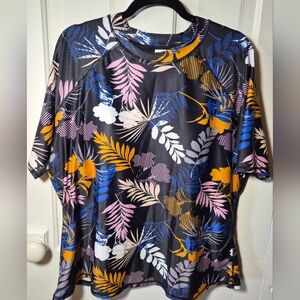 Halcurt Short Sleeve Rashguard Size 1x